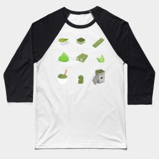 Matcha Green Tea Baseball T-Shirt